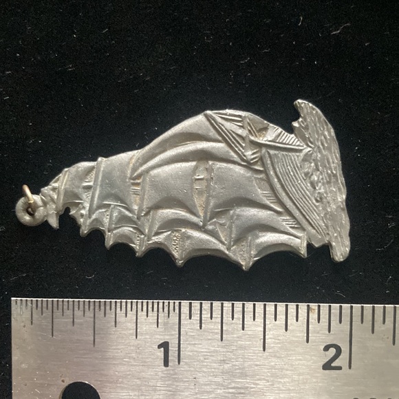 Vintage pewter clipper ship - Picture 3 of 3